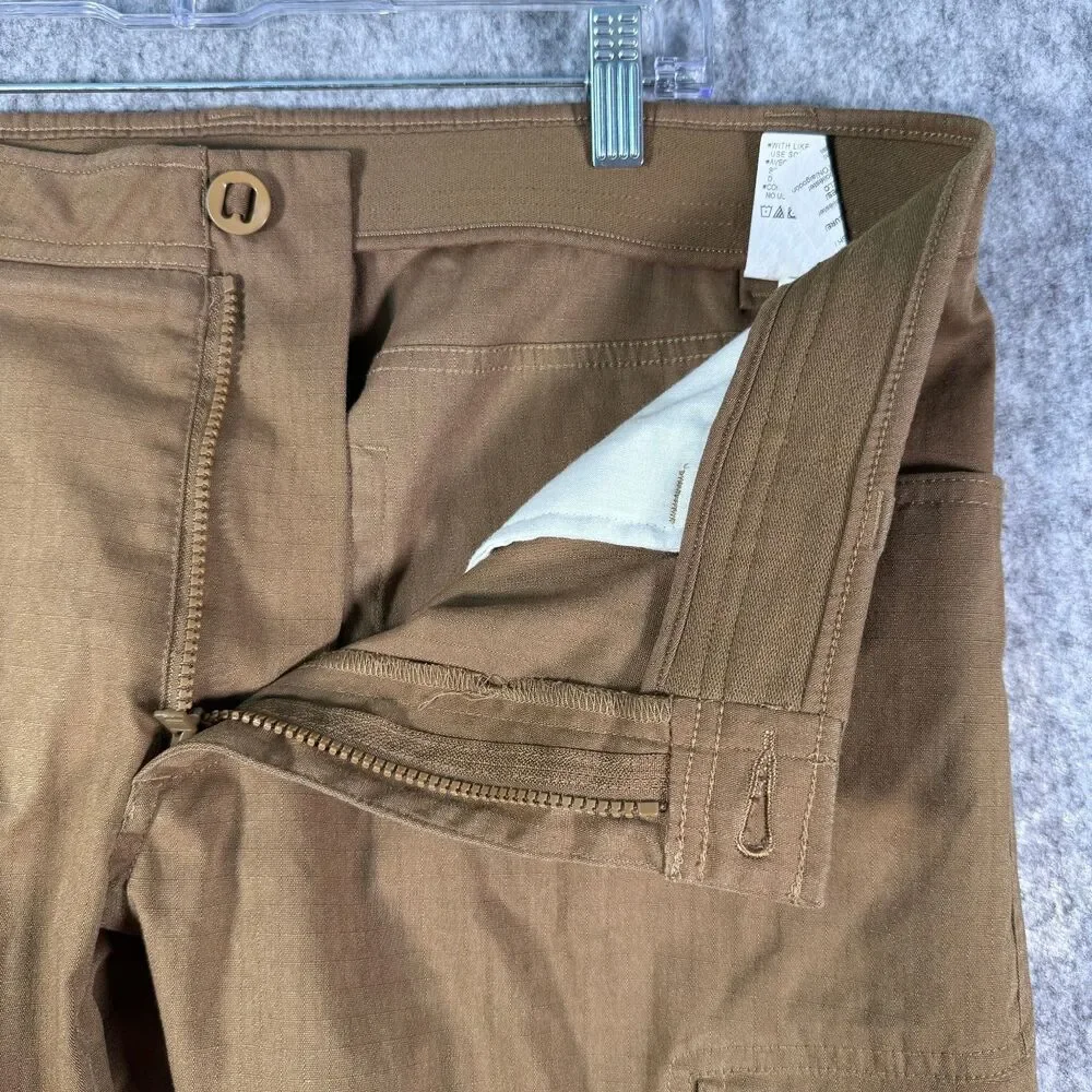 Underarmour Storm Cargo Pants Mens 38x32 Brown Straight Ripstop Outdoor Hiking